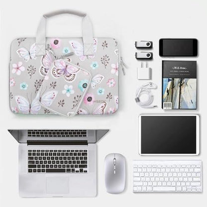 Hseok Laptop Sleeve 13.3-14 inch Case with Small Pouch, Neoprene Computer Bag Compatible with MacBook Neo/Pro 14 M5/M4/M3/M2/M1, Mac Air/Pro 13.3, XPS 14 and Most 13-14 inch Notebooks,B02F01 - color: B02f01, size: 13"-14"