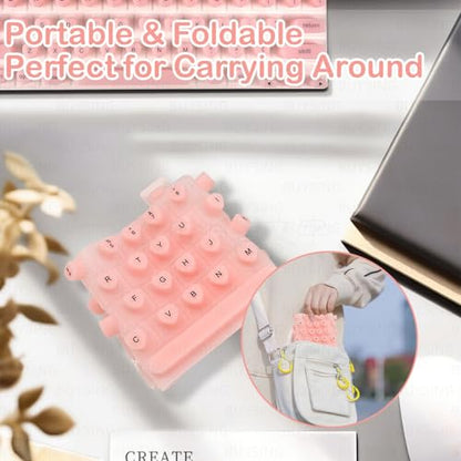 Keyboard Cover for Long Nails with Tactile Markers | Heart-Shaped Silicone Anti-Static Keys Protector, Universal Fit for MacBook Air/Pro (2020-2024 Models) - size: Keyboard Cover