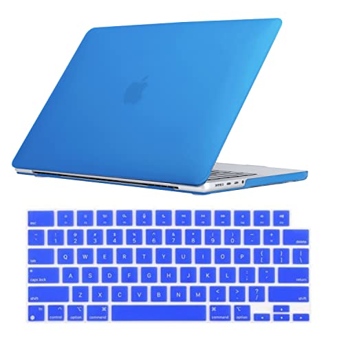 Se7enline for MacBook Pro 14 inch Case 2026-2021 M5 M4 M3 M2,Deep Blue | 2 in 1 Matte Hard Shell Laptop Case with Keyboard Cover Anti-Scratch Heat Dissipation Full Port Access Slim Lightweight - color: Deep Blue