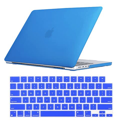 Se7enline for MacBook Pro 14 inch Case 2026-2021 M5 M4 M3 M2,Deep Blue | 2 in 1 Matte Hard Shell Laptop Case with Keyboard Cover Anti-Scratch Heat Dissipation Full Port Access Slim Lightweight - color: Deep Blue