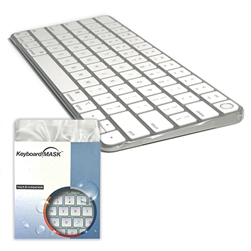 KeyboardMask Matte Finish Keyboard Cover Compatible with 2021 iMac Apple Wireless Magic Keyboard, 0.12mm Ultra Thin Fully Covered Flat Style Wipeable Anti-Dust Protector - size: Magic Keyboard with Touch ID