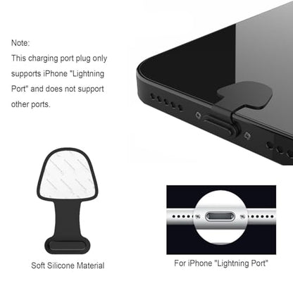 Dust Plug for Lightning, Charger Port Protects Charging Port Anti Dust Cover Anti-Lost Dust Plugs for Lightning, 10-Pack