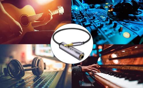1/4 to 3.5mm Adapter, 6.35mm to aux Mini Stereo Cable - 30CM | 1/4 Inch Female to 1/8inch Male Headphone Adapter, for Headphone, Amplifiers, Guitar, Amp etc - size: 30CM, style: 3.5mm Male to 6.35mm Female