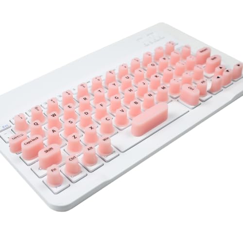 Keyboard Cover for Long Nails, Acrylic Gel Nails - Silicone Keyboard Protector Skin with Raised Keys for Typing and Gaming, Compatible with MacBook Pro/Air 13"/14"/15"/16" 2020-2025 (Pink) - color: Pink
