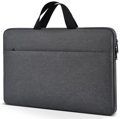 24 Inch Portable Monitor Sleeve, Shockproof Padded Carry Case for 23.8" 24" Large Portable Monitor(W/t Adjustable Stand) Display Cover Bag with Handle Accessory Pocket - color: Space Gray, size: 23.8-24 Inch