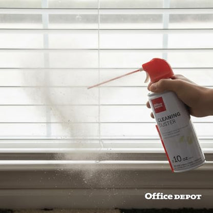 Office Depot Cleaning Duster, 10 Oz Compressed Canned Air for Electronics, Keyboard Cleaner for Computer, Laptop, PC, Printer, Office Equipment, Moisture-Free, Pack of 6 - size: 6