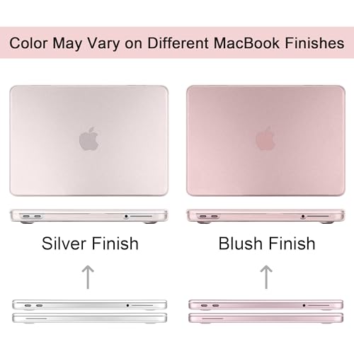Matte Frosted Compatible with MacBook Neo 13 Inch 2026 (Model A3404 | A18 Pro Chip) | Anti-Crack & Scratch & Fingerprint | 100% Match Official Color Blush - color: Matte Blush Clear