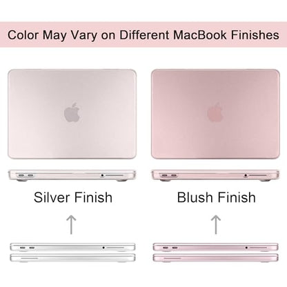 Matte Frosted Compatible with MacBook Neo 13 Inch 2026 (Model A3404 | A18 Pro Chip) | Anti-Crack & Scratch & Fingerprint | 100% Match Official Color Blush - color: Matte Blush Clear