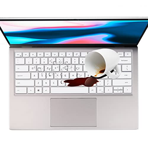 Keyboard Cover for Dell Inspiron 14 5410 5415 5418 5420 5425 5430 7415 7420 7425 7430 7435, Dell Inspiron 16 5620 5625 5630 7620 7630 16 inch, Inspiron 13 5310, Latitude 3320 3420 Keyboard Skin -White - color: White