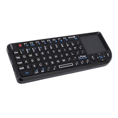 Portable Touchpad Keyboard, Small Thin Touch Keyboard, 2.4GHz Wireless USB Rechargeable Backlit with Integrated Trackpad for PC PS