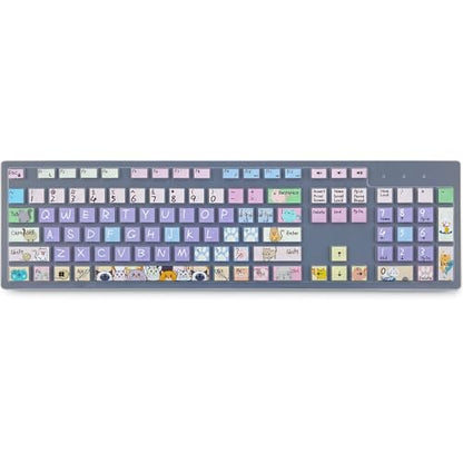 Keyboard Cover for Dell KM636 KB216 KB216t/d/p Keyboard, Dell Optiplex 3050 3240 5250 5460 7450 7050, Inspiron Desktop 3475 3477 3670 5400 5490 7700 7790,Cute Cat - color: Cute Cat