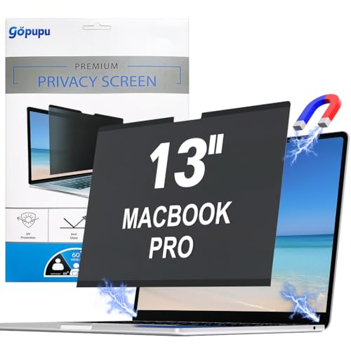 Strong Magnetic Privacy Screen Compatible with MacBook Pro 13 inch 2016-2022 M1,M2 Macbook Air 13 inch 2018-2021 M1 A1706 A1708 Upgraded Removable Screen Protector for Mac 13 Privacy Filter Anti Glare - size: MacBook Pro 13 inch