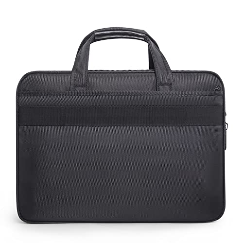Large Briefcases For Men Canvas Tote Bag 15.6 Inch 17 Inch 19 Inch Laptop Case Work Bags Office Messenger Bag - size: Large Size（17 inch）