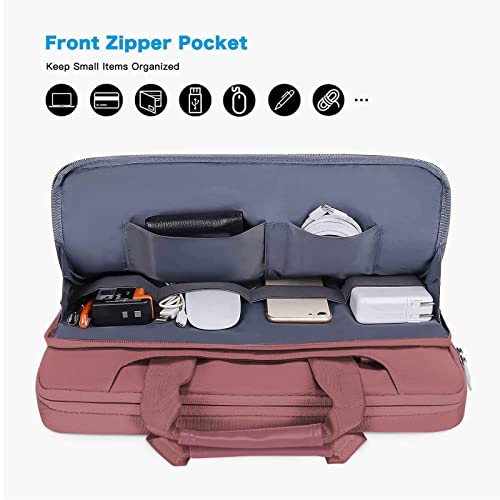 MOSISO 360 Protective Laptop Bag 13.3 inch, 13-14 inch Computer Bag | Compatible with MacBook Air 13 inch/Pro 13 /Pro 14, HP,Dell,Notebook, Laptop Carrying Case with Strap&Handle, Dusty Rose - color: Dusty Rose, size: 13.3 inch