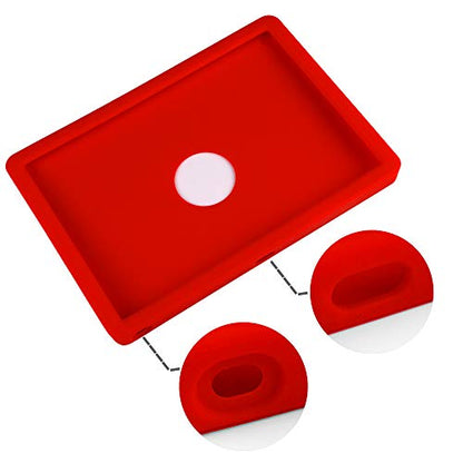 Silicone Cover for Magic Trackpad 2 & USB-C, Anti-Slip Washable Protective Case, Thin Skin Protector for Apple Magic Trackpad - color: Red
