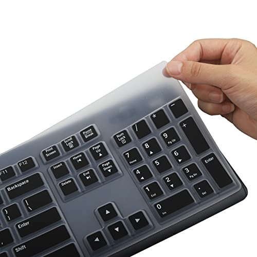 Keyboard Cover for K270 Wireless Keyboard, Logitech MK295 MK275 MK270 Wireless Keyboard Cover, Logitech K200 K260 K270 MK200 MK260 K270 K275 K295 Keyboard Cover Skin Protector -Black - color: Black
