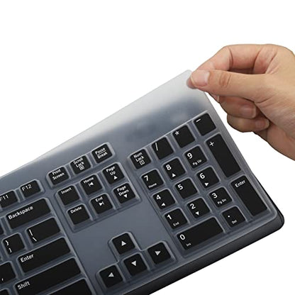 Keyboard Cover for K270 Wireless Keyboard, Logitech MK295 MK275 MK270 Wireless Keyboard Cover, Logitech K200 K260 K270 MK200 MK260 K270 K275 K295 Keyboard Cover Skin Protector -Black - color: Black