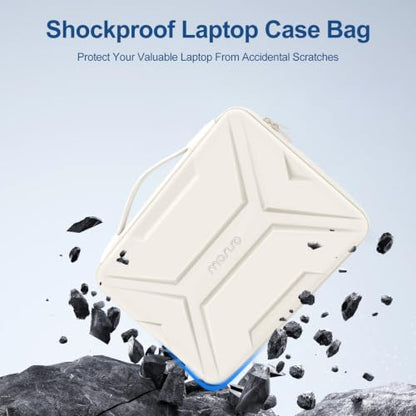 MOSISO Laptop Case 15.6 inch, 15-16 inch Laptop Sleeve, Sand | Compatible with MacBook Pro 16 / Air 15,HP Acer Dell Lenovo ASUS,Artistic Geometric EVA Carrying Case Hard Shell with Handle - color: Sand, size: 15.6 inch