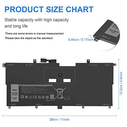 Fancy Buying NNF1C Laptop Battery for Dell XPS 13 2 in 1 9365 XPS 13 9365 2-in-1 2017 XPS 13-9365-D1605TS D1805TS D2805TS D3605TS D3805TS D4605TS Series P71G P71G001 HMPFH 0NNF1C NP0V3 0HMPFH - size: 11*4.8*0.17inch