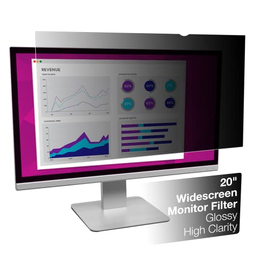 3M High Clarity Privacy Filter for 20.0" Widescreen Monitor (16: 9 Aspect Ratio) - size: 20" Widescreen Monitor