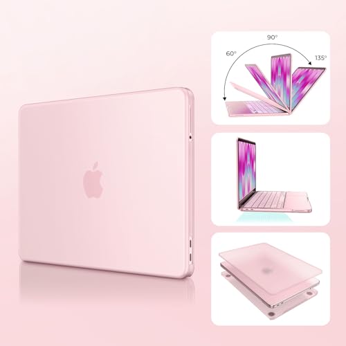 EooCoo for MacBook Neo Case 13 inch 2026, Scratch Resistant, Matte Blush | 4 in 1 Kit, Durable, Easy Snap-On, Stays New, Model A3404 (A18 Pro Chip) - color: Matte Blush