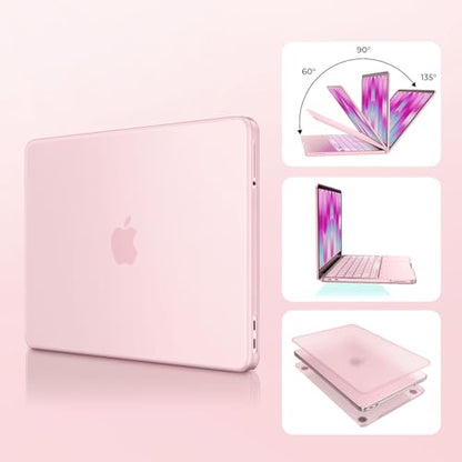 EooCoo for MacBook Neo Case 13 inch 2026, Scratch Resistant, Matte Blush | 4 in 1 Kit, Durable, Easy Snap-On, Stays New, Model A3404 (A18 Pro Chip) - color: Matte Blush