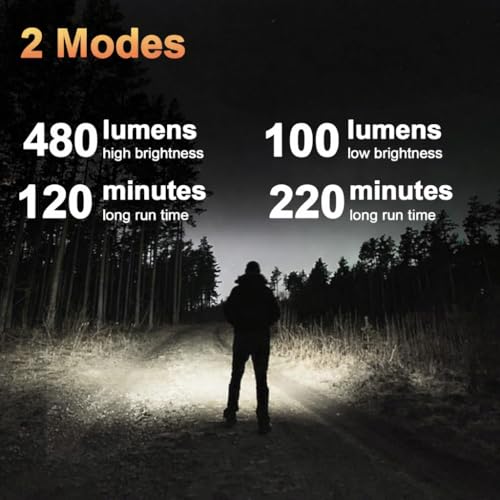 KunHe 480 Lumens Small LED Pen Flashlight Rechargeable IPX6 Waterproof 2 Light Modes Pocket zoomable Pen Flashlight with Steel Pocket Clip USB C Charging Work Light for Inspection Repair Emergency - size: 1 PACK