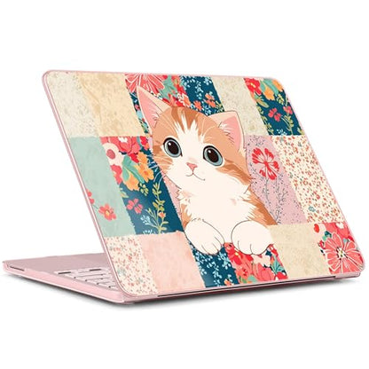 for MacBook Neo 13 Inch Case 2026 Release Model A3404, Cute Aesthetic Ultra-Slim Hard Shell with Keyboard Cover, 6-in-1 Laptop Accessories Bundle for Women Girls, Lovely Cat - color: Lovely Cat