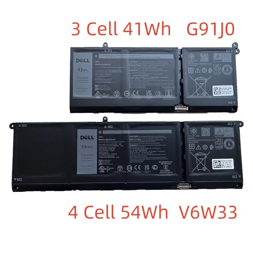 DELL G91J0 11.25V 41Wh 3-Cell Battery For Dell Latitude 3320 3330 3420 3520 ,Vostro 3510 3511 3515 3520 3525 3530 ,5310 5320 5330 5410 5415 5418 5420 5425 5430 5435 , 5510 5515 5518 , 5625 5630 5640