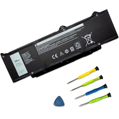DR02P 2X1V9 Laptop Battery for Dell Latitude 5440 5450 5540 5550 | 11.4V 54Wh 4623mAh; Battery Replacement for Dell Precision 3480 3490 3580 3590; s 803W6 0803W6 02X1V - size: 12.35*4.65*1.15 inches DR02P