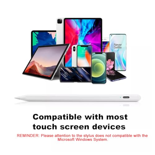 EFAITHFIX Stylus Pen for Touch Screens with Magnetic Design Rechargeable Universal Active Stylus Pen Compatible with iOS/Android/Tablet/Phones/iPad pro/Mini/Air Digital Pencil for Writing and Drawing - color: Stylus Pen for Android White