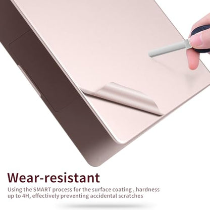 4 in 1 Ultra Thin 3M Vinyl Full Size Laptop Skin Palm Rest Sticker for 2026 New Released MacBook Pro Neo 13 Inch A18 (Blush Pink) - color: Blush Pink
