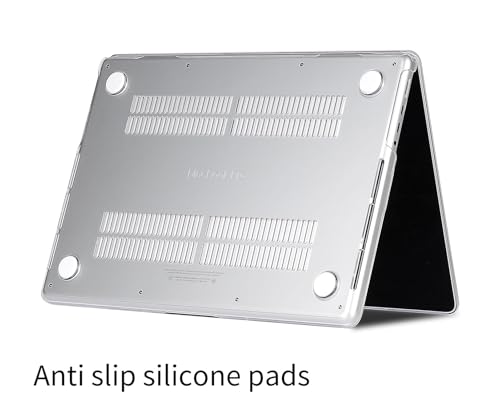 UESWILL for MacBook Pro 16 inch Case M5 M4 M3 M2 M1 A3429 A3428 A3403 A3186 A2991 A2780 A2485 (2021-2026 Release), Glossy See Through Hard Shell Cover + Microfiber Cloth, Transparent - color: Transparent, size: MacBook Pro 16" (M1 M2 M3 M4 M5)