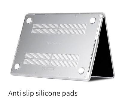 UESWILL for MacBook Pro 16 inch Case M5 M4 M3 M2 M1 A3429 A3428 A3403 A3186 A2991 A2780 A2485 (2021-2026 Release), Glossy See Through Hard Shell Cover + Microfiber Cloth, Transparent - color: Transparent, size: MacBook Pro 16" (M1 M2 M3 M4 M5)