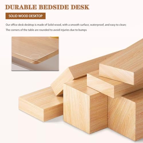 Adjustable Height Standing Desk, Home Spacious Computer Desk, Manual Lift Sit-Stand Table, Sofa Side Table for Office Home Bedroom(80cm) - size: 80cm