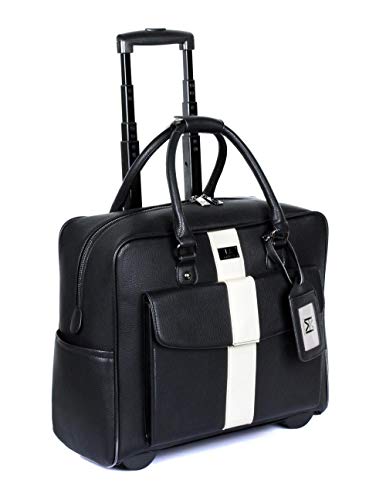 Karla Hanson Men's Professional & Travel Trolley - Black/White