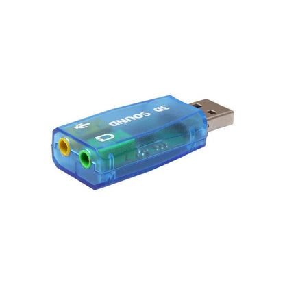 External 5.1 USB Stereo Sound Card USB 2.0 to 3D Audio Sound Card Adapter Virtual 5.1 Channel for Windows and Mac, PC, Notebook with 3.5mm Headphone and Microphone