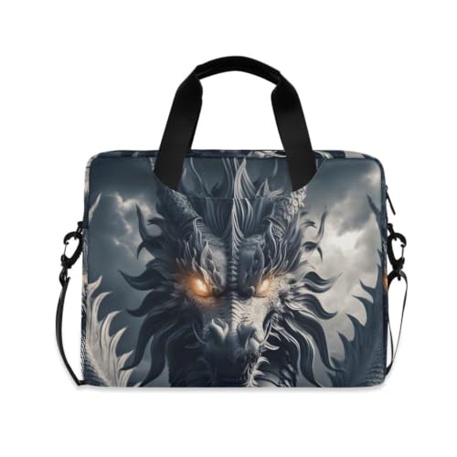 ALAZA Purple Dragon Laptop Case Bag Sleeve Portable Crossbody Messenger Briefcase w/Strap Handle, 13 14 15.6 inch - color: Multicolor13