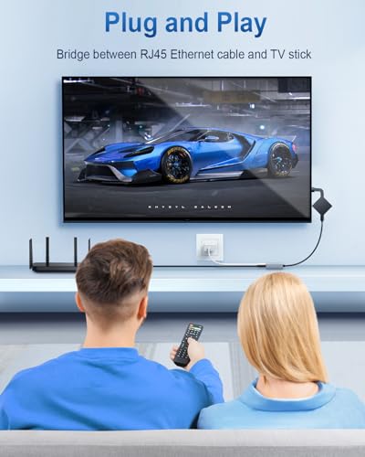 ELECTOP 1000 Mbps Ethernet Adapter for Fire TV Stick, Micro USB to RJ45 Gigabit Ethernet Network Adapter Compatible with 4K Fire Stick, Chromecast Google Home Mini and More Streaming TV Sticks - color: Black 1000 Mbps Micro USB Ethernet Adapter 1 Pack