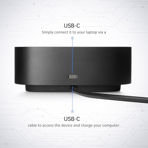 HP Docking Station for Dual Monitor Bundle - HP USB-C G5 Dock for USB-C & Thunderbolt Laptop with 120W AC Adapter + HDMI & DisplayPort Cables + USB Cable