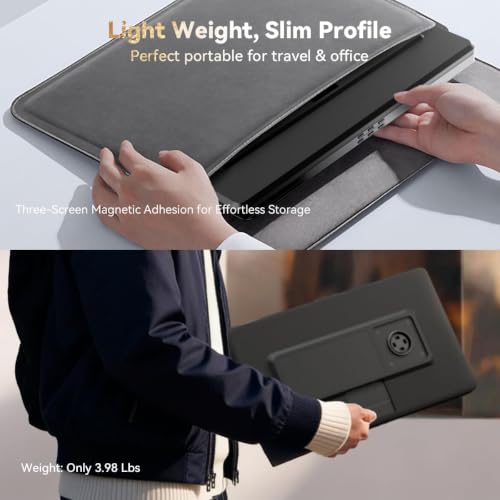 Laptop Screen Extender 15.6" Detachable Portable Monitor for Windows | Triple Screen Laptop Monitor Extender for 13-17.3" MacBook (excl. M1 M2 M3) FHD IPS Plug&Play for Travel Business Watch Party - size: 15.6-inch Screen Extender