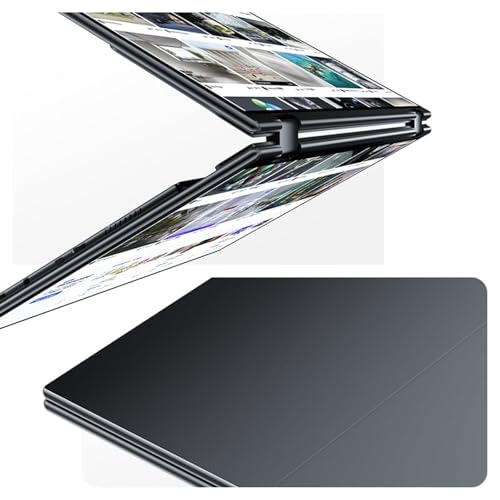 EHOMEWEI X1 Pro Dual Monitor, 2K 60Hz 16"*2 Laptop Expansion Portable Screens 2560 * 1600 100% DCI-P3 HDR 400 cd/㎡ Brightness for Gaming Phone/Switch/Windows MacOS No Stylus Touch