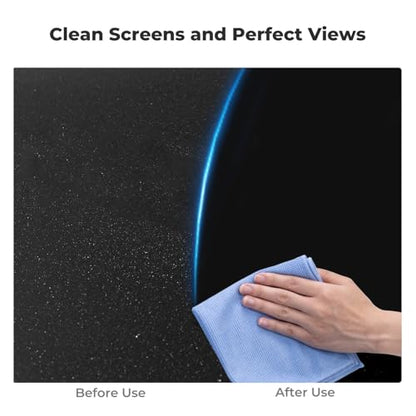 K&F CONCEPT 8-in-1 Screen Cleaning Kit, for Car, Computer, Laptop | with 250ml Cleaning Liquid, 30cm Pearl Towel, 2 Long Vacuum Cleaning Cloths, 4 Cleaning Brushes for TVs Tablets Phone Laptops
