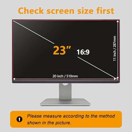 【20 Pack】 23 Inch Privacy Screen Protector for 16:9 Widescreen Monitors Desktop Anti-Glare Blue Light Filter Anti-Spy Film Relieves Eye Strain Easy Install - color: 23''Computer Privacy Screen(16:9), size: [20 Pack]