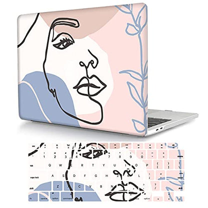 Laptop Case Compatible with MacBook Pro 13 inch with CD-ROM Model: A1278(Old Version 2012/2011/2010/2009/2008), Protective Plastic Hard Shell Case Cover & Keyboard Skin - Girl Pattern 1 - color: Girl Pattern 1, size: A1278(Pro 13 w/CD-ROM 2008-2012)