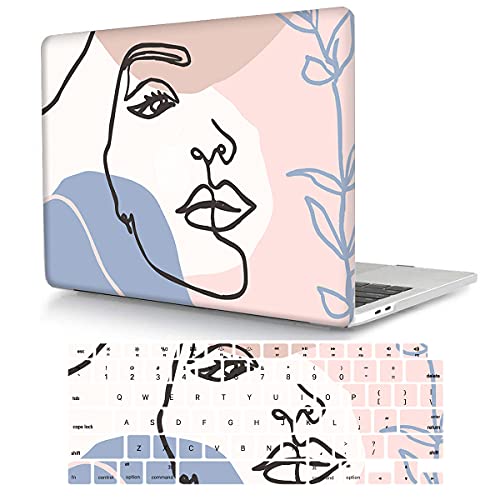 Laptop Case Compatible with MacBook Pro 13 inch with CD-ROM Model: A1278(Old Version 2012/2011/2010/2009/2008), Protective Plastic Hard Shell Case Cover & Keyboard Skin - Girl Pattern 1 - color: Girl Pattern 1, size: A1278(Pro 13 w/CD-ROM 2008-2012)