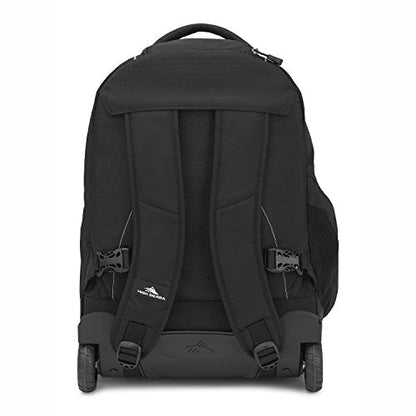 High Sierra Freewheel Wheeled Laptop Backpack, Black, 20.5 x 13.5 x 8-Inch - color: Black