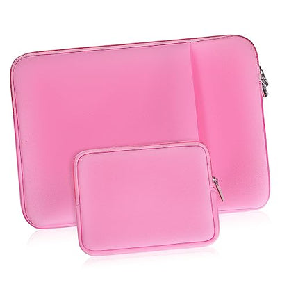 TEHAUX Laptop Case Shockproof Sleeve with Storage Pocket Lightweight Carrying Cover for Women for Work and Travel Stylish Design