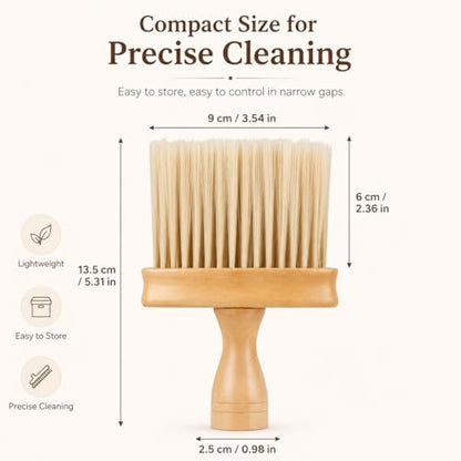 Groove Cleaning Brush - 5.31 Inch Soft Detail Brush for Keyboard Window Tracks, Laptop, Desk Seams, Kitchen Gaps & Household Dusting, Narrow Gap Cleaning Tool for Home, Office & Hotel