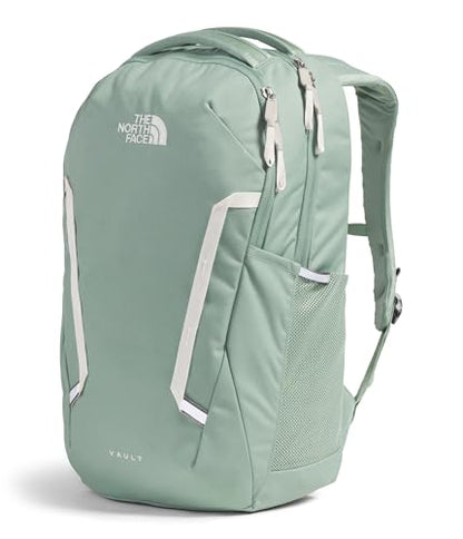 The North Face Vault Everyday Laptop Backpack, Slate Moss/Wht Dune, OSFA | Commuter Travel Bag, Water-Repellent, Spacious Main Compartment - color: Slate Moss/White Dune